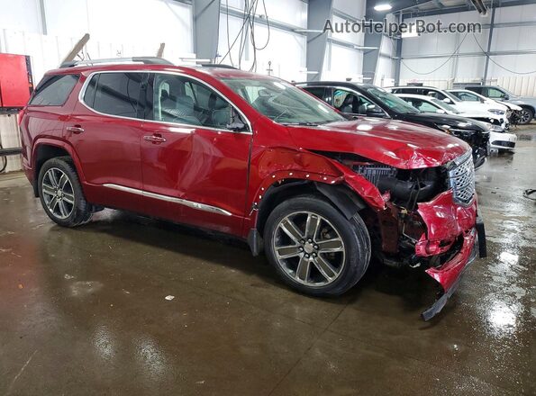 1GKKNXLS1KZ199014 2019 GMC ACADIA Темно-бордовый Передняя правая четверть