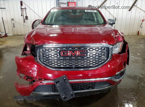 1GKKNXLS1KZ199014 2019 GMC ACADIA Темно-бордовый Вид спереди