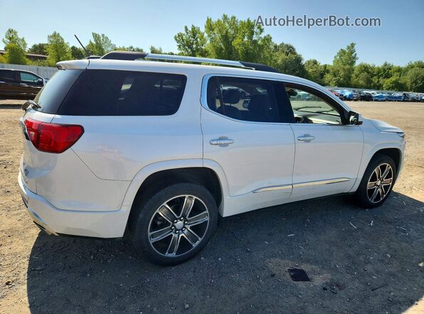 1GKKNXLS2JZ101722 2018 GMC ACADIA White უკანა მარჯვენა