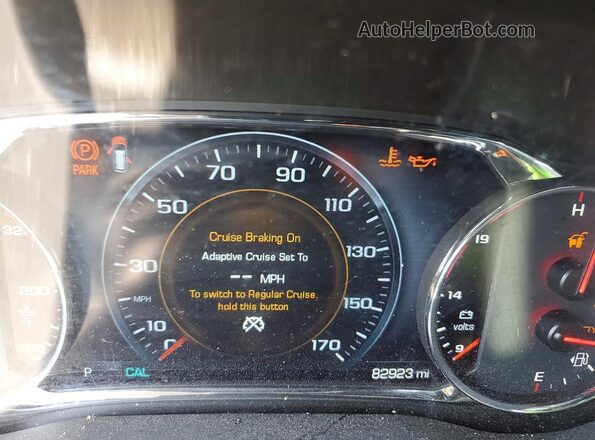 1GKKNXLS2KZ288879 2019 GMC ACADIA Blue Սարքավորումների վահանակի տեսք