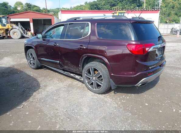 1GKKNXLS4HZ204697 2017 GMC ACADIA Maroon Trasero izquierdo