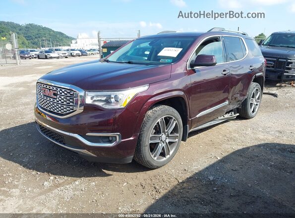1GKKNXLS4HZ204697 2017 GMC ACADIA Maroon Vista tres cuartos delantera izquierda