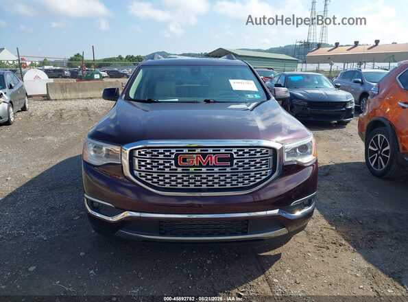 1GKKNXLS4HZ204697 2017 GMC ACADIA Maroon Vista interior trasera