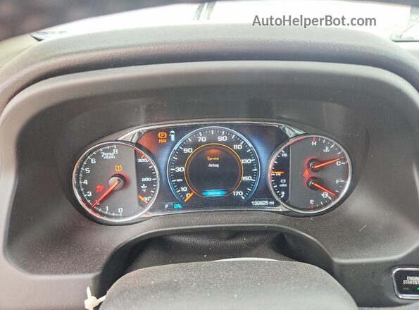 1GKKNXLS4HZ285152 2017 GMC ACADIA Silver Instrument cluster view