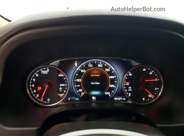 1GKKNXLS4JZ153112 2018 GMC ACADIA Silver ხელსაწყოთა პანელის ხედი