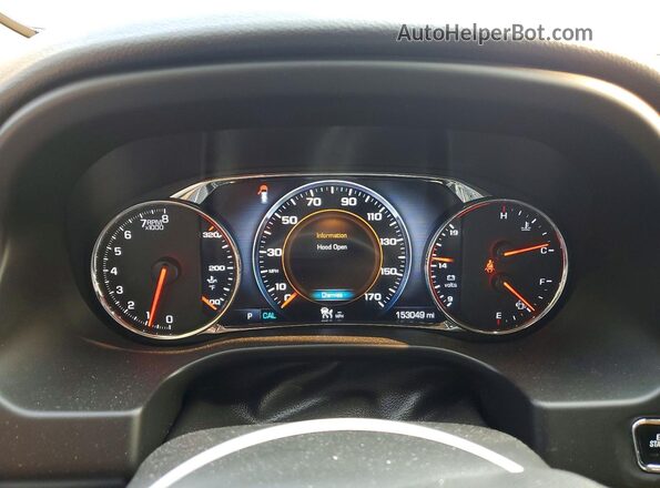 1GKKNXLS5HZ127970 2017 GMC ACADIA Gray Вид щитка приладів
