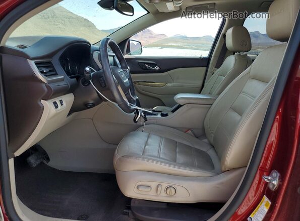 1GKKNXLS5HZ240317 2017 GMC ACADIA Red წინა სალონის ხედი