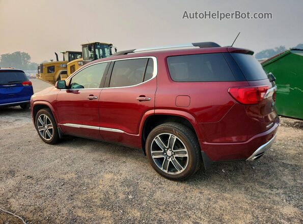 1GKKNXLS5HZ290800 2017 GMC ACADIA Red Задня ліва чверть