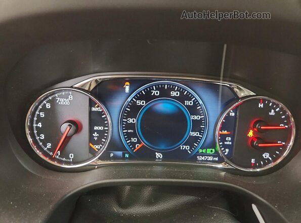1GKKNXLS6KZ187098 2019 GMC ACADIA White Vista del cuadro de instrumentos