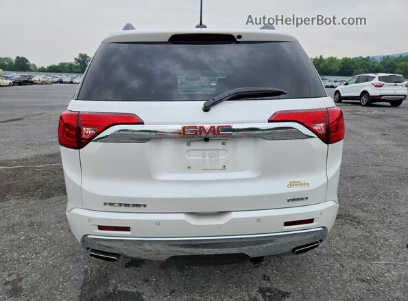 1GKKNXLSXJZ164728 2018 GMC ACADIA White Rear view