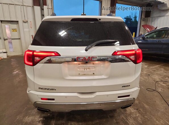 1GKKNXLSXKZ127728 2019 GMC ACADIA White Rear view