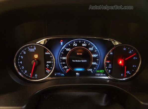 1GKKNXLSXKZ127728 2019 GMC ACADIA White Instrument cluster view