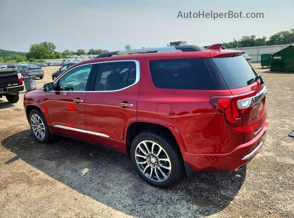 1GKKNXLSXMZ145276 2021 GMC ACADIA Красный Задняя левая четверть