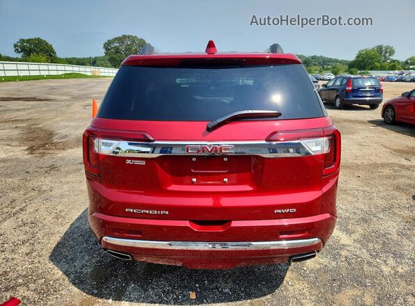 1GKKNXLSXMZ145276 2021 GMC ACADIA Красный Вид сзади