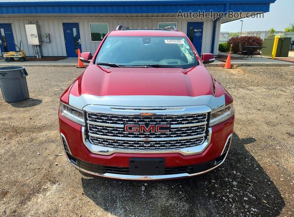 1GKKNXLSXMZ145276 2021 GMC ACADIA Красный Вид спереди