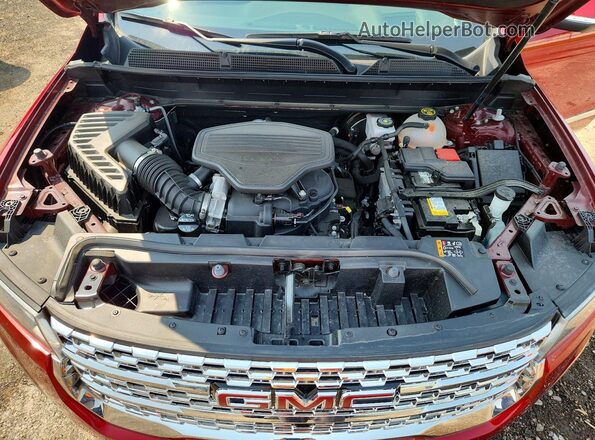 1GKKNXLSXMZ145276 2021 GMC ACADIA Красный Вид подкапотного пространства