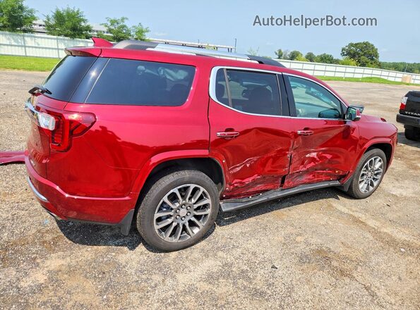 1GKKNXLSXMZ145276 2021 GMC ACADIA Красный Задняя правая четверть