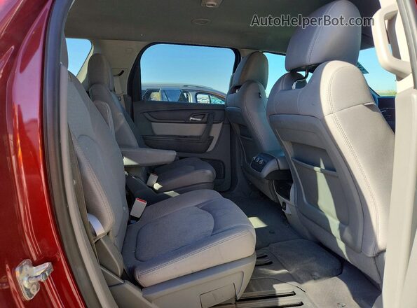 1GKKRPKDXGJ335265 2016 GMC ACADIA Maroon Вид задньої частини салону