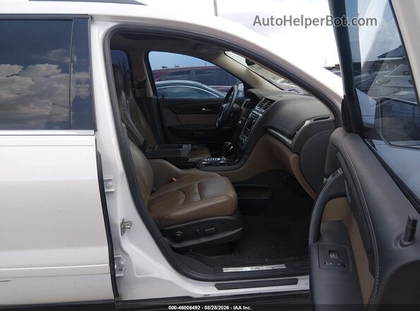1GKKRRKD4GJ176349 2016 GMC ACADIA White Front interior view