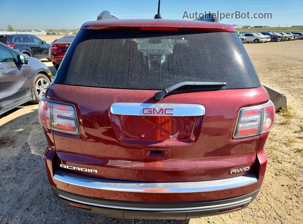 1GKKVRKD7GJ277106 2016 GMC ACADIA Red Widok z tyłu
