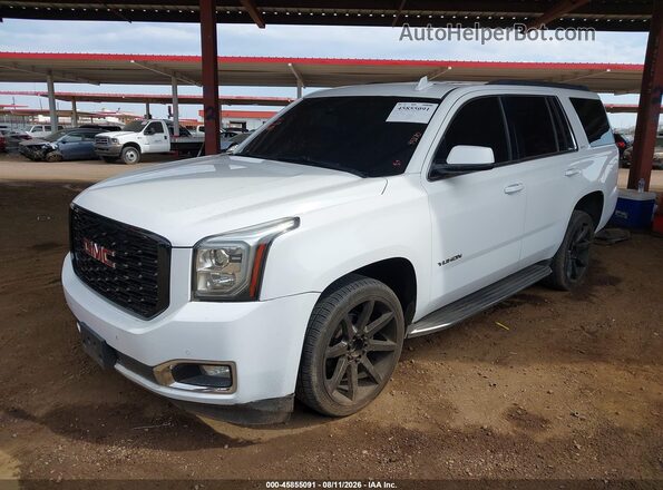 1GKS1BKC2LR278167 2020 GMC YUKON White წინა მარცხენა ხედი სამი მეოთხედიდან
