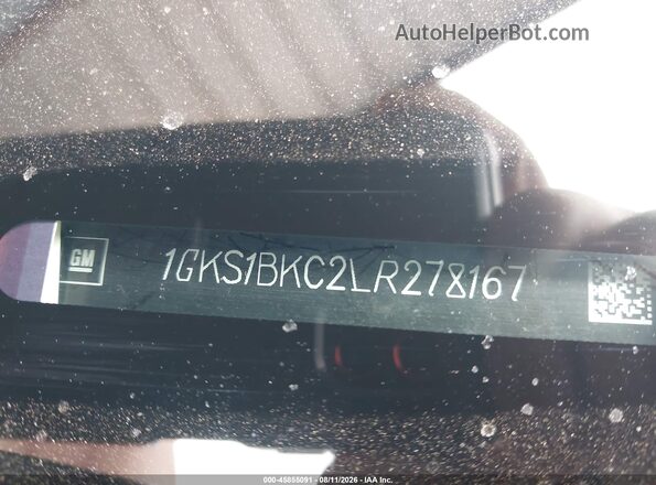 1GKS1BKC2LR278167 2020 GMC YUKON White ძრავის განყოფილების ხედი