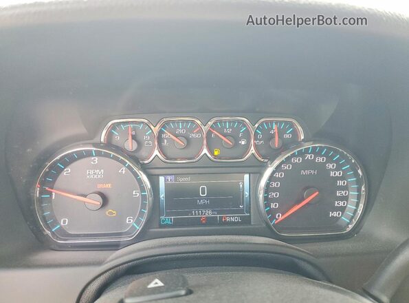 1GKS1BKC8LR210326 2020 GMC YUKON Silver Вид щитка приладів