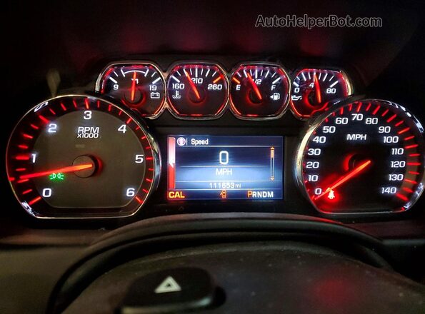 1GKS2BKC2GR293707 2016 GMC YUKON Gray ხელსაწყოთა პანელის ხედი