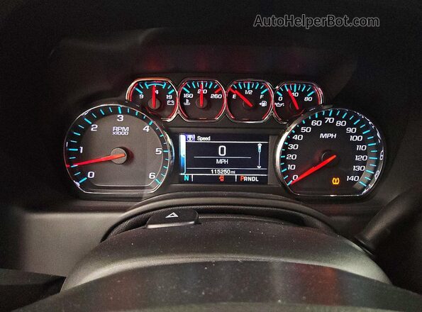 1GKS2BKC9LR282441 2020 GMC YUKON Black Вид щитка приладів