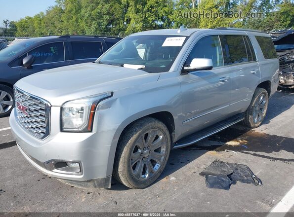 1GKS2CKJ8JR222197 2018 GMC YUKON Серебряный Передняя левая четверть