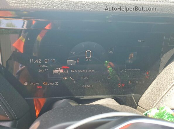 1GKS2DRL9SR363309 2025 GMC YUKON White Вид щитка приладів