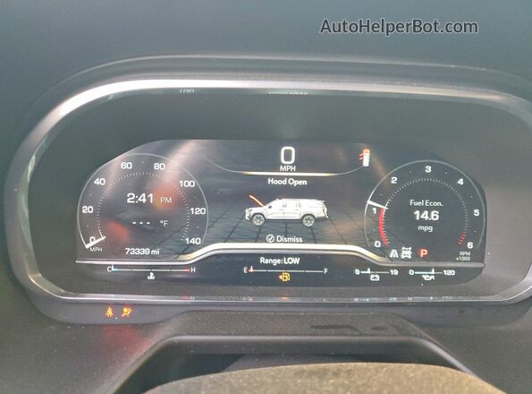1GKS2FKDXPR351868 2023 GMC YUKON Black Instrument cluster view