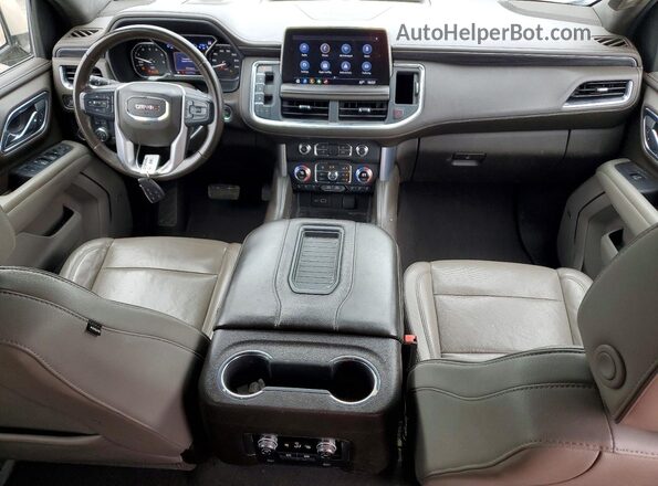 1GKS2GKD4MR214068 2021 GMC YUKON Tan Dashboard view