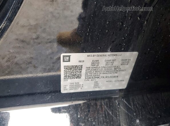 1GKS2HKJ3LR101464 2020 GMC YUKON Black Սալոնի 360 աստիճան տեսք