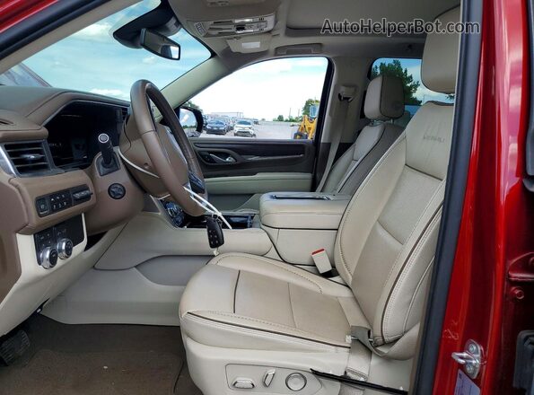1GKS2JKL8PR325361 2023 GMC YUKON Красный Вид салона спереди