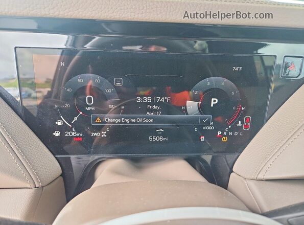 1GKS2JRL7SR237190 2025 GMC YUKON Gray ხელსაწყოთა პანელის ხედი