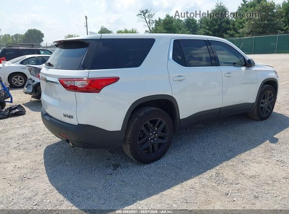 1GNERFKW1MJ124592 2021 CHEVROLET TRAVERSE Белый Задняя правая четверть