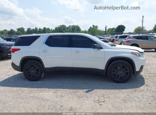 1GNERFKW1MJ124592 2021 CHEVROLET TRAVERSE Белый Вид задней части салона