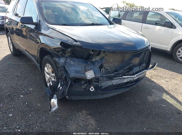 1GNERFKW2LJ237367 2020 CHEVROLET TRAVERSE Black Front view