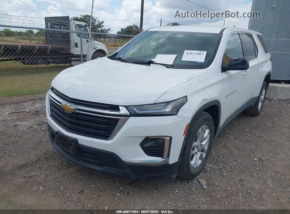 1GNERFKW2NJ137739 2022 CHEVROLET TRAVERSE White Vista tres cuartos delantera izquierda