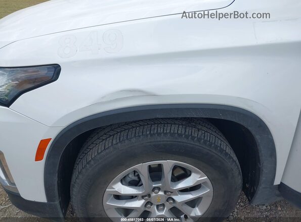 1GNERFKW2NJ137739 2022 CHEVROLET TRAVERSE White Vista frontal