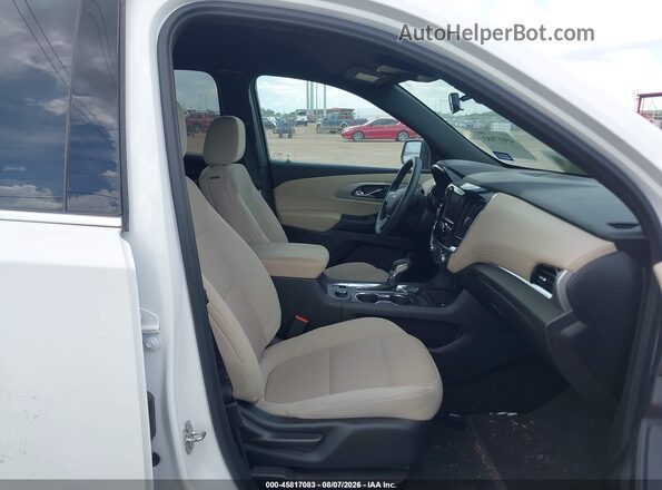 1GNERFKW2NJ137739 2022 CHEVROLET TRAVERSE White Vista interior delantera