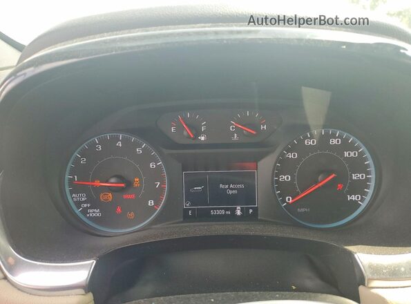 1GNERFKW3PJ165973 2023 CHEVROLET TRAVERSE White Vista del cuadro de instrumentos