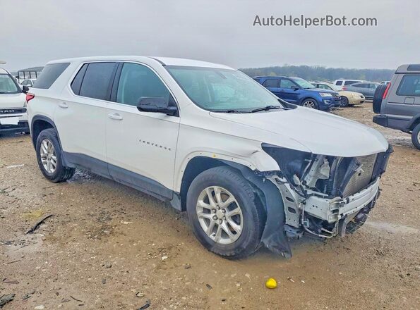 1GNERFKW4MJ210317 2021 CHEVROLET TRAVERSE White Przód prawy