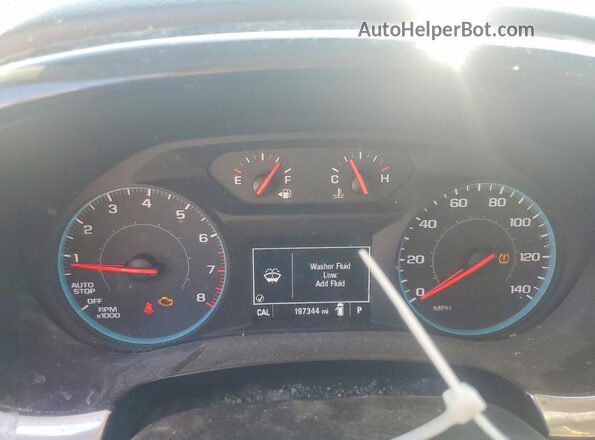1GNERFKW7KJ240053 2019 CHEVROLET TRAVERSE White Widok zestawu wskaźników