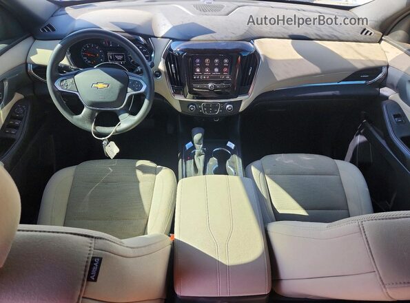 1GNERFKW7PJ339723 2023 CHEVROLET TRAVERSE White Dashboard view
