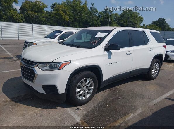 1GNERFKW8MJ124816 2021 CHEVROLET TRAVERSE White Przód lewy