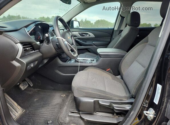 1GNERFKW9JJ124335 2018 CHEVROLET TRAVERSE Black წინა სალონის ხედი