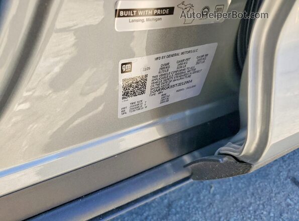 1GNERGKS5TJ212904 2026 CHEVROLET TRAVERSE Silver Вид наклейки з VIN-кодом