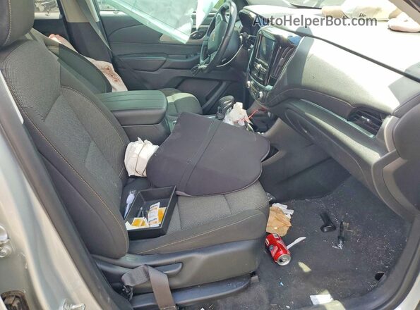1GNERGKW1MJ140300 2021 CHEVROLET TRAVERSE Silver Widok wnętrza z przodu